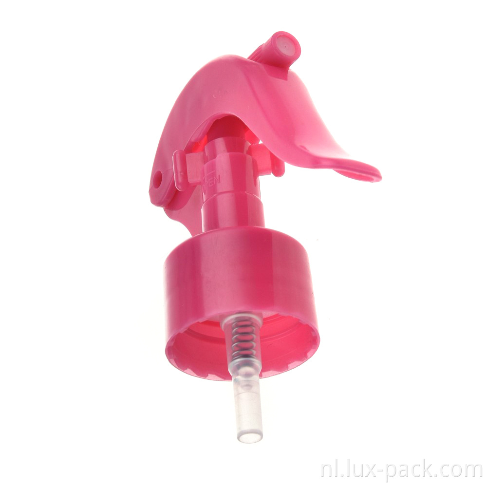 Hoge viscositeit fijne mist sproeieruinpomp spuiter groothandel witte trigger spuiter mini trigger
